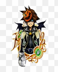 Illustrated Halloween Sora - Kingdom Hearts Sora Mask Png,Sora Transparent