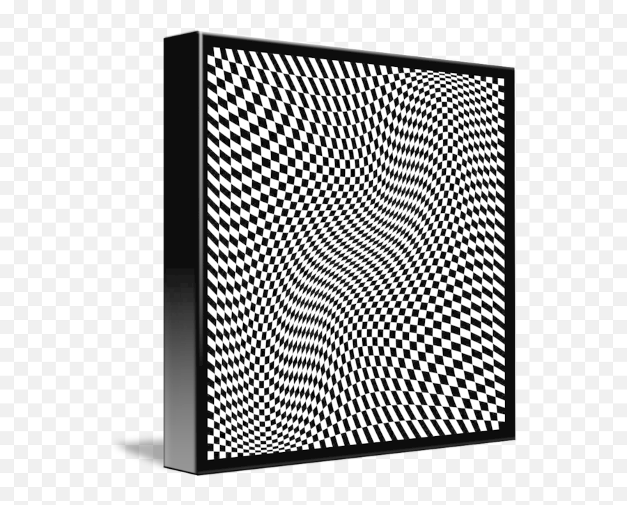Warped Checkerboard Pattern - Art Optical Illusion Drawing Png,Checkerboard Pattern Png
