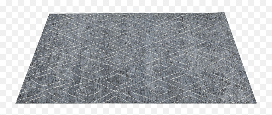 Double Diamond Moroccan Rug U2013 Grey White - Mat Png,White Rectangle Transparent