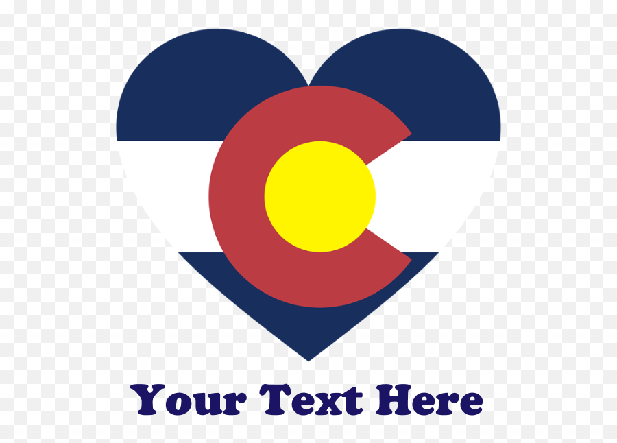 Colorado Flag Heart Personalized Light Kids T - Shirt Love Png,Colorado Flag Png