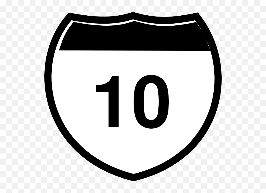 Highway Sign Png - 10 Freeway Logo,Interstate Sign Png