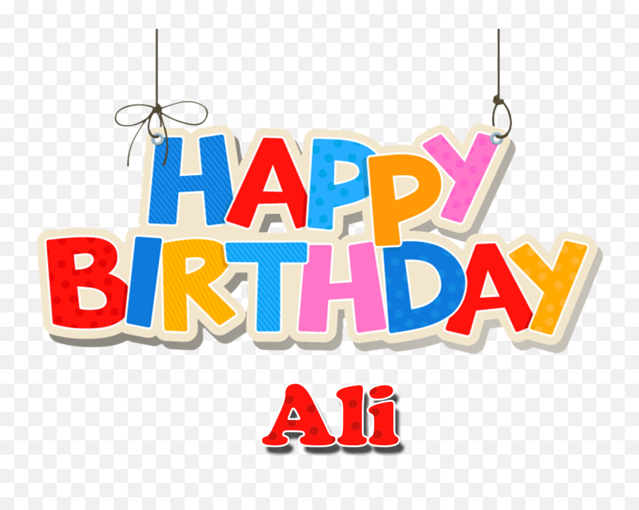 Ali Happy Birthday Name Png A