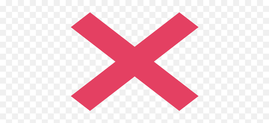 Close Cross Delete Incorrect Invalid X Icon - Flat Actions Png,White X Icon
