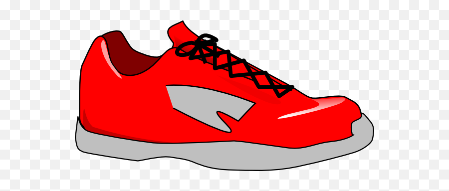 Sneaker Red Tennis Shoes Clipart - Clipartix Red Shoe Clipart Png,Winged Shoe Icon