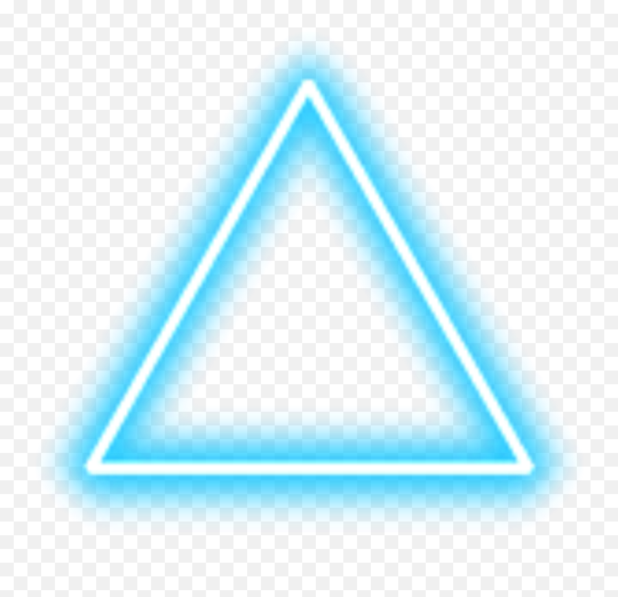 Blue Triangle Png Picture - Neon Triangle Pink And Blue,Blue Triangle Png