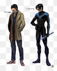 Nightwing Arkham Png - Dic Grayson Regular Clothes
