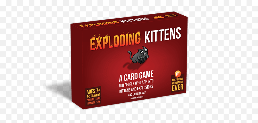 Exploding Kittens A Card Game For People Who Are Into - Exploding Kittens Board Game Png,Kitten Transparent Background