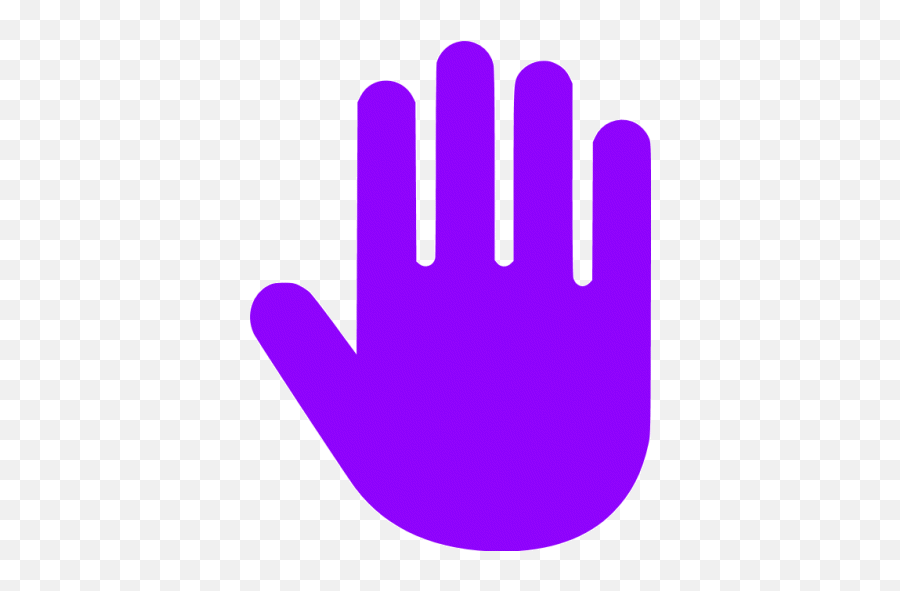 Violet Hand Cursor Icon - Hand Icon Png Blue,Zoom Raise Hand Icon