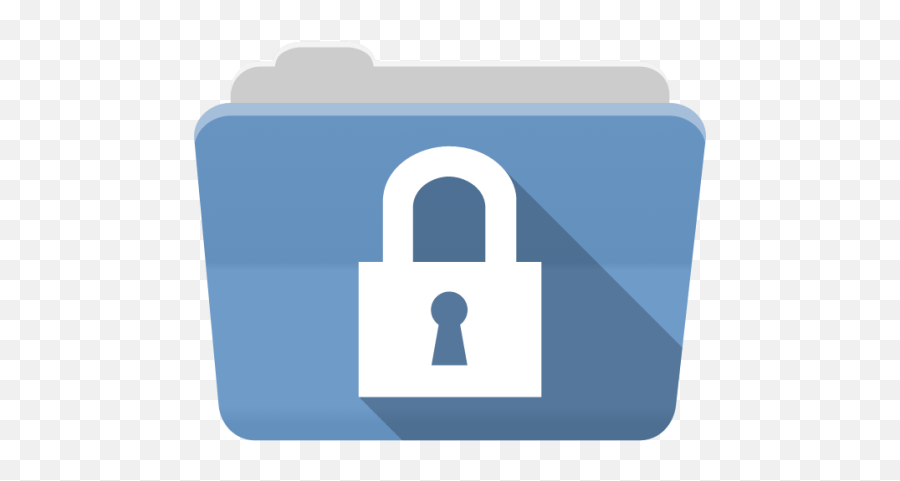Folder Icon - Vertical Png,Folder With Lock Icon