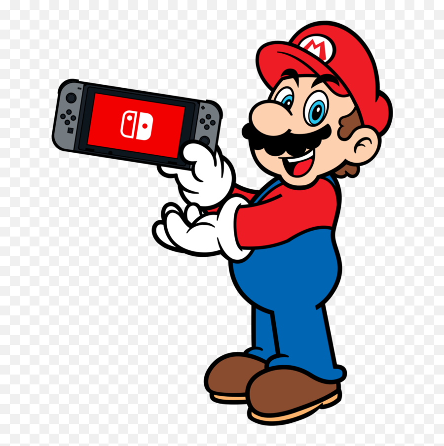 Fan - Art Of Mario Characters Using The Nintendo Switch Mario X Nintendo Switch Png,Nintendo Characters Png