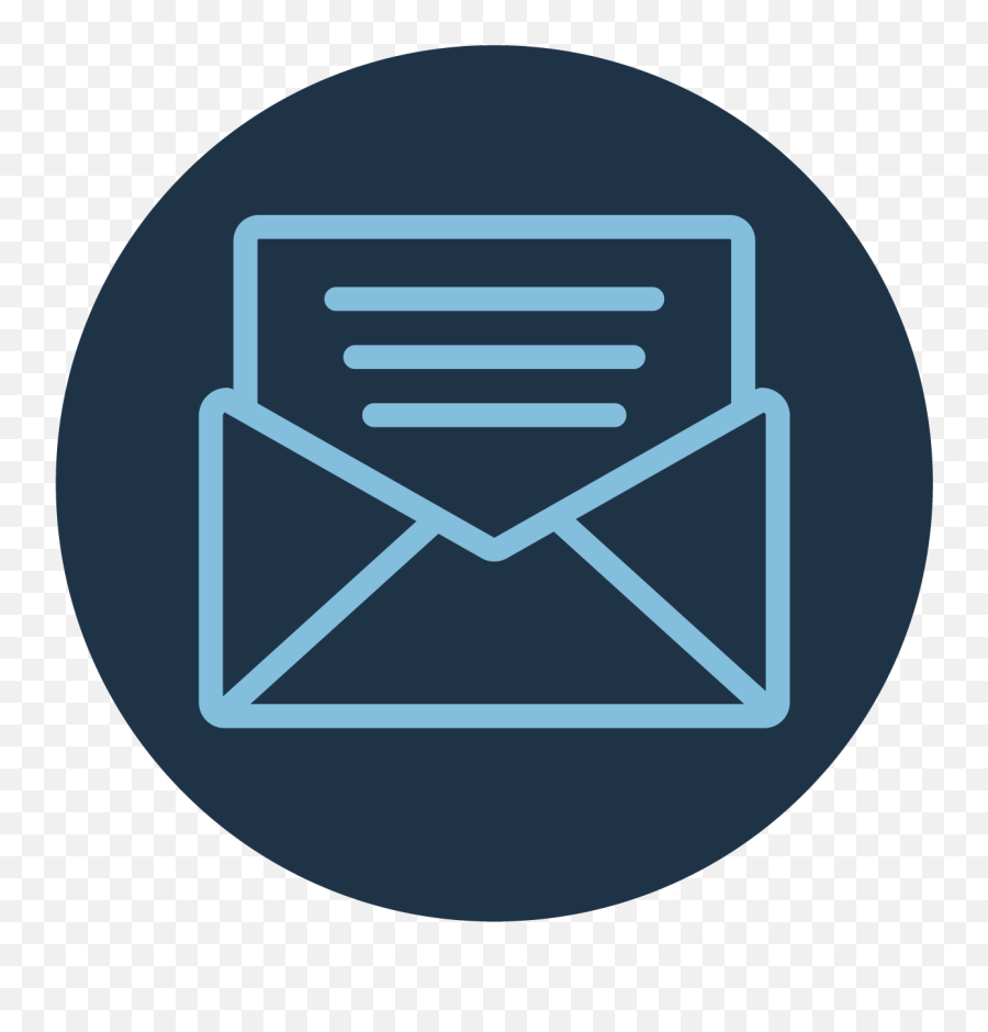 Accessible Social - Email Icon Blue Circle Png,Open Envelope Icon