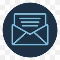 Accessible Social - Email Icon Blue Circle png