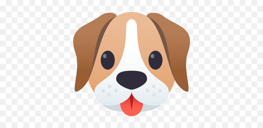 Dog Face Joypixels Sticker - Dog Face Joypixels Eagerness Png,Icon Smiley Dog