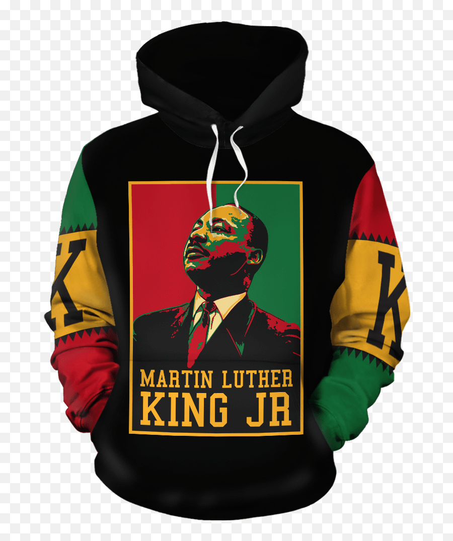 Martin Luther King Jr Retro All - Over Hoodie Beauty And The Beast Hoodie Png,Martin Luther King Jr Png