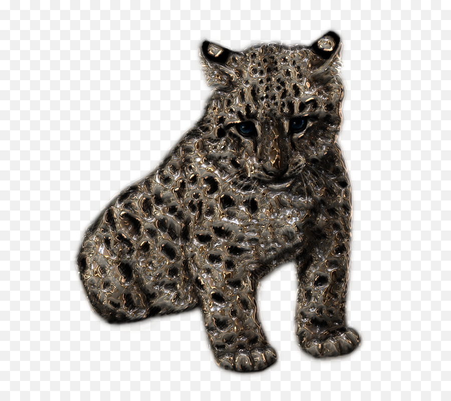Snow Leopard Metallizer Art - Free Image On Pixabay Snow Leopard Png,Transparent Snow