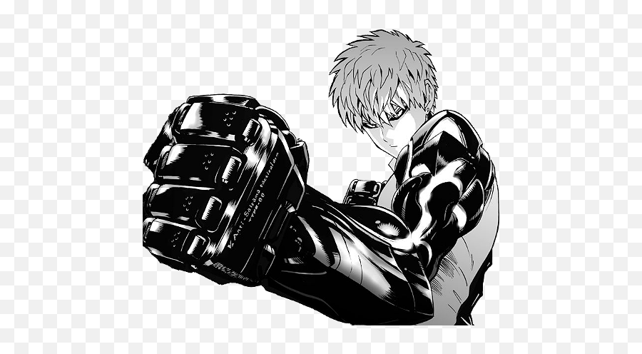 Genos One Punch Man Drawing Png Transparent