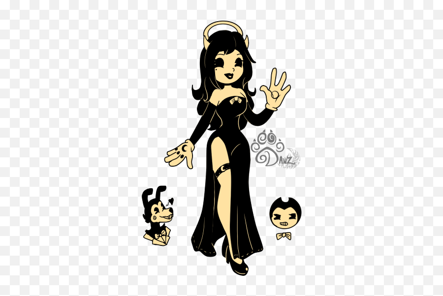 Formal Dress Batim By Gisselle50 - Bendy And The Ink Machine Bendy And The Ink Machine Alice Angel Dress Png,Bendy And The Ink Machine Png