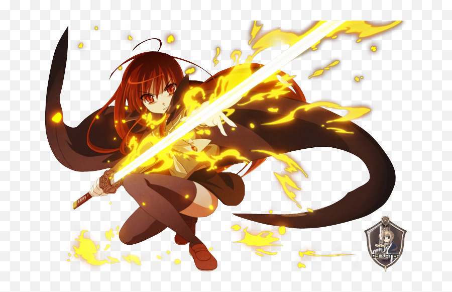 Anime Fire Girl Png - Shakugan No Shana Fanart,Anime Fire Png