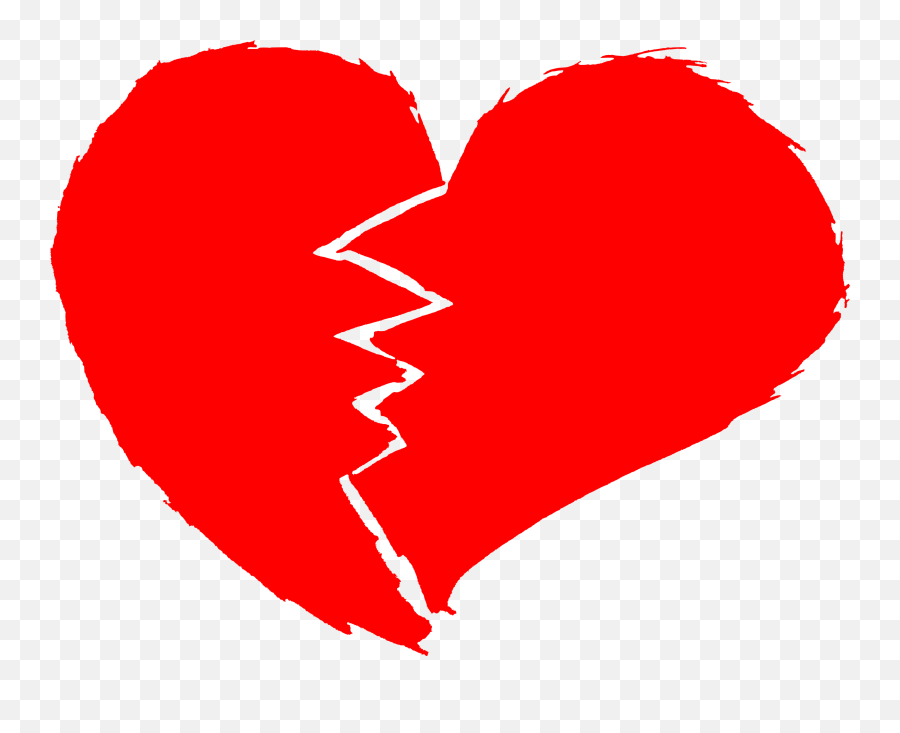 Broken Heart Transparent - Love Heart Clip Art Png,Free Heart Png
