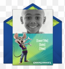 Free Chuck E Cheese Photo Invitations - Chuck E Cheese Invitations Png,Chuck E Cheese Png