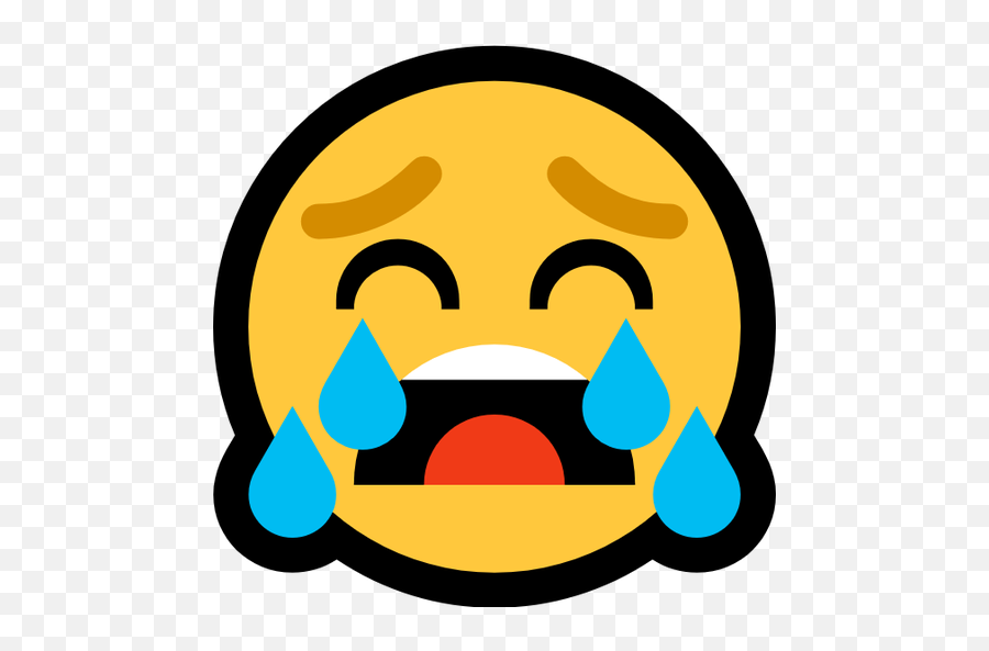 Windows Loudly Crying Face - Clip Art Png,Crying Face Png