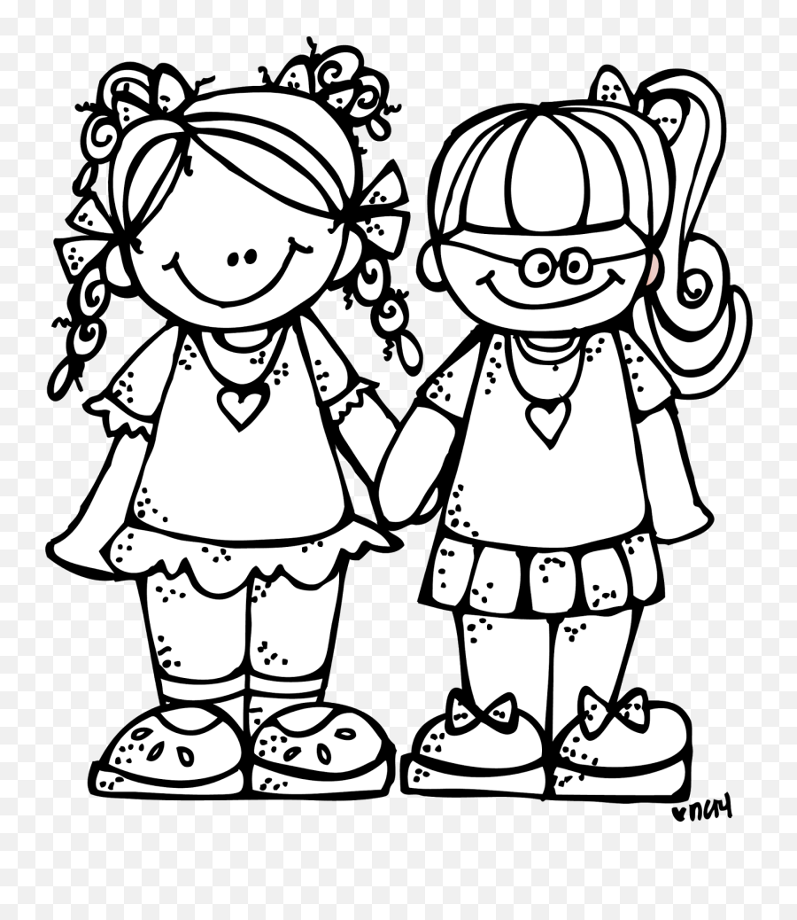 Png Two People Talking Transparent - Friend Black And White Clipart,People Talking Png