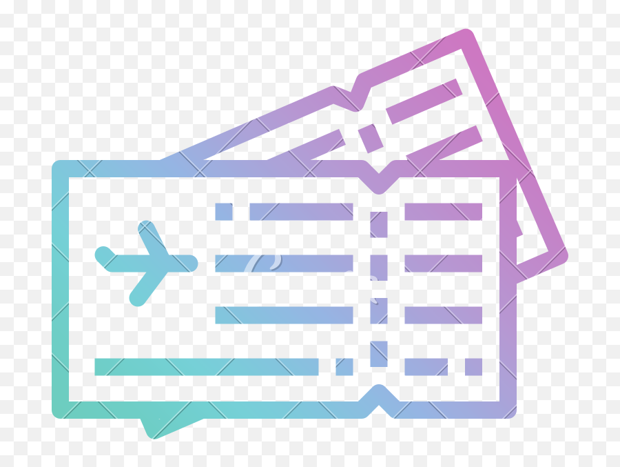 Flight Ticket Icon - Clip Art Png,Ticket Icon Png