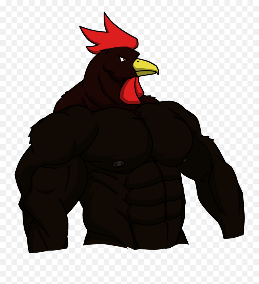 Rooster Chicken Bird Galliformes Male - Big Black Chicken Cartoon Png,Big Show Png