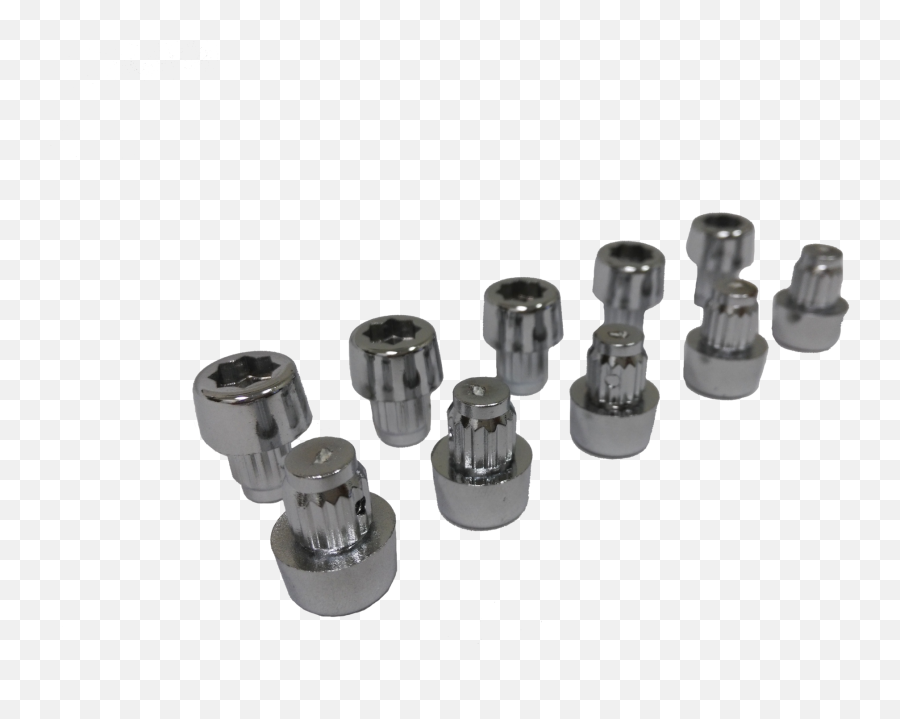 10 Pack Of Chrome Socket Head Rivet Inserts - Wheel Png,Rivet Png