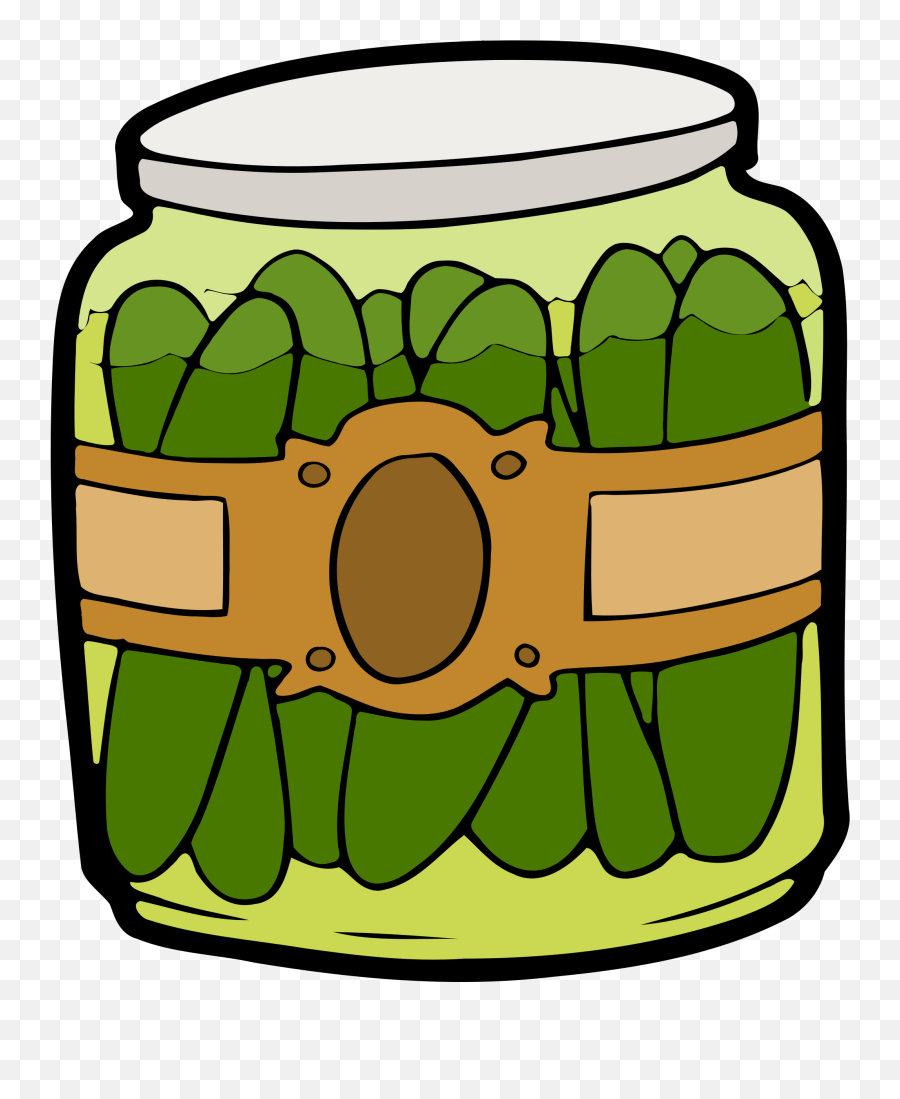Transparent Background Pickle Jar Clipart - Jar Of Pickles Clipart Png,Pickle Png