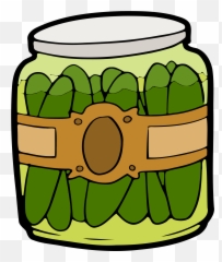 Transparent Background Pickle Jar Clipart - Jar Of Pickles Clipart Png,Pickle Png