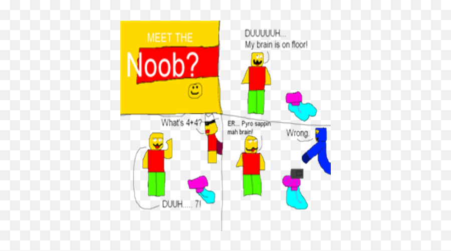Download Hd Annoying Noob Comics - Roblox Noob Comics Roblox Noob Comics Png,Roblox Noob Png