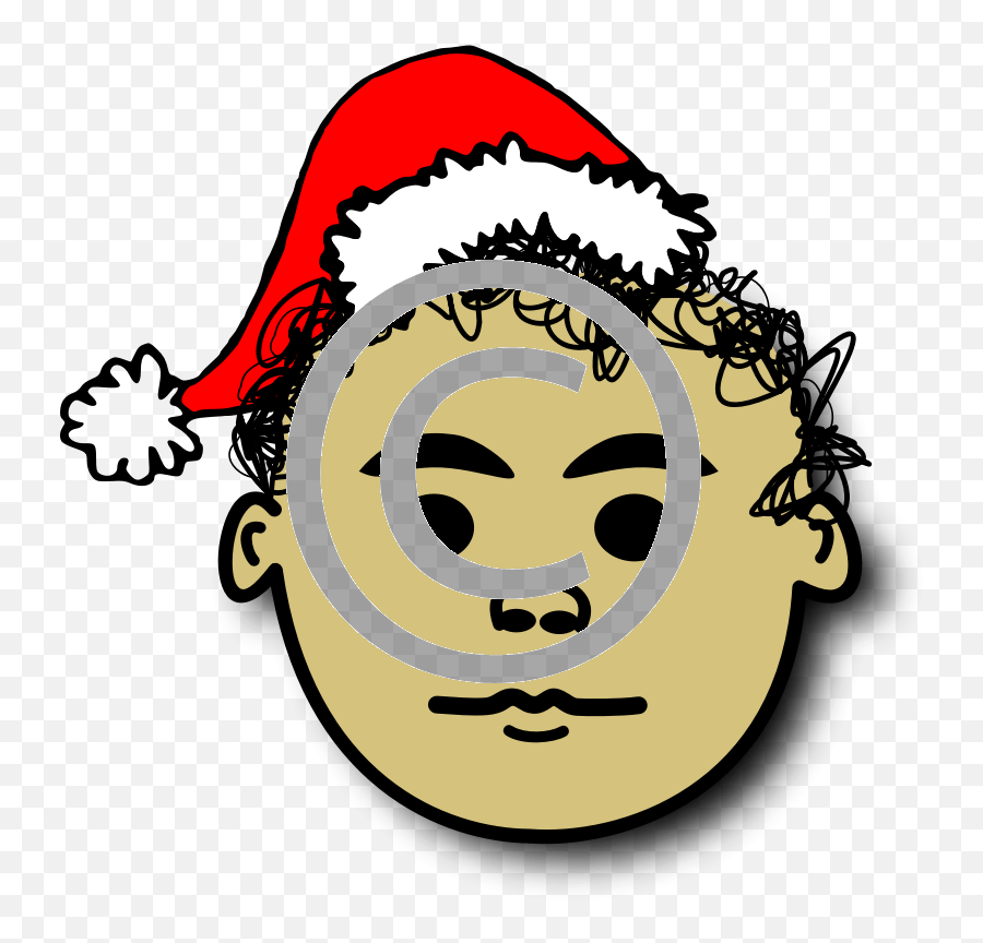 Boy Wearing Santa Hat - Christma Light Transparent Background Png,Cartoon Santa Hat Png