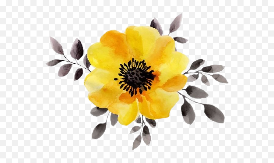Yellow Flower Aesthetic Yellowaesthetic - Yellow Flower Png,Yellow Flower Logo