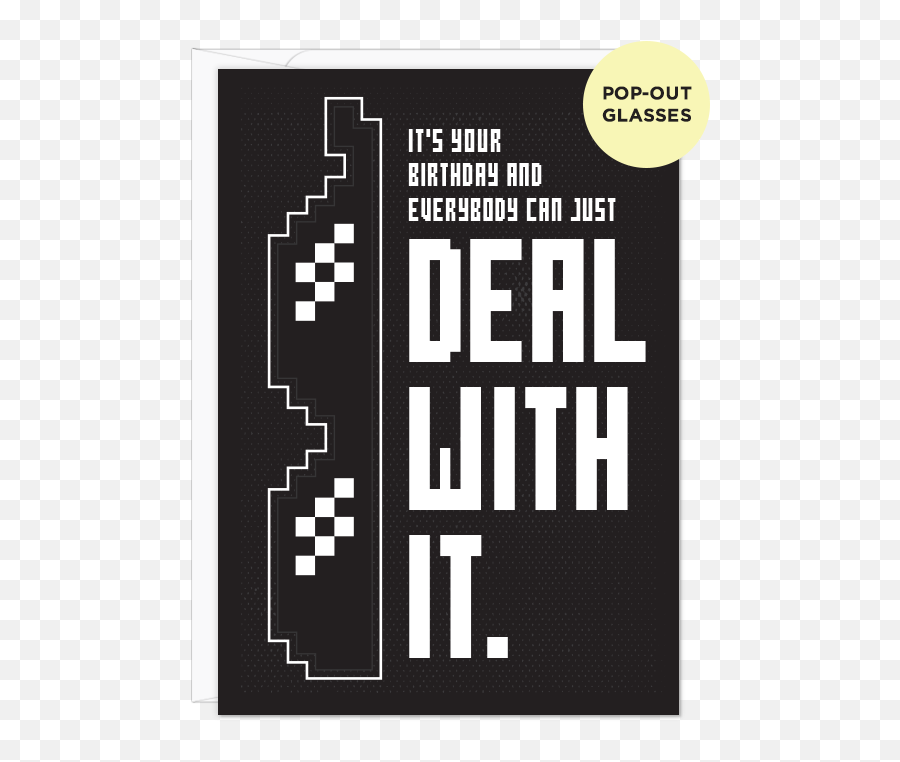 Deal With It Card U2013 55 Hiu0027s - Poster Png,Transparent Deal With It Glasses