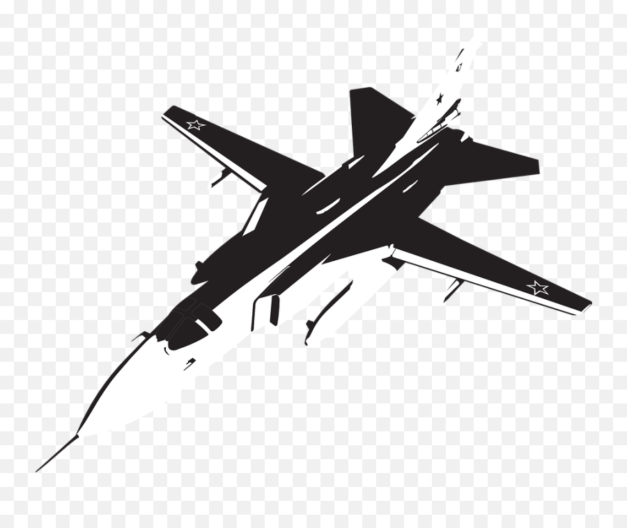 Su24 Reactive Plane Aviation - Free Vector Graphic On Pixabay Png,Airplane Emoji Png