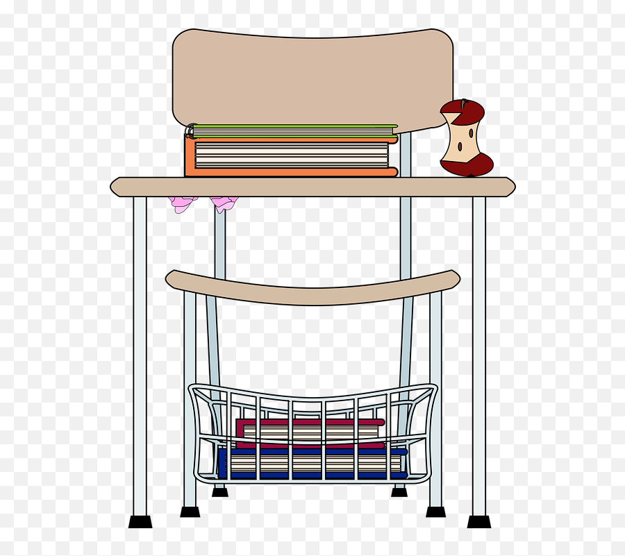 Graphic School Desk - Shelf Png,School Desk Png