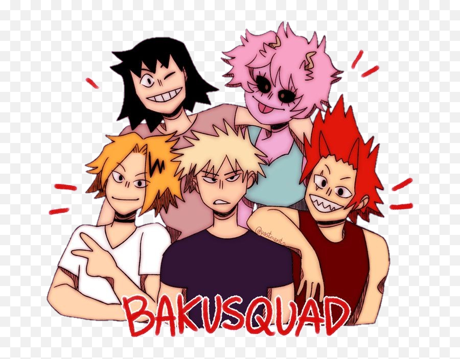 Freetoeditremix Png Bnha Mha - Mha Bakusquad,Bakugo Png