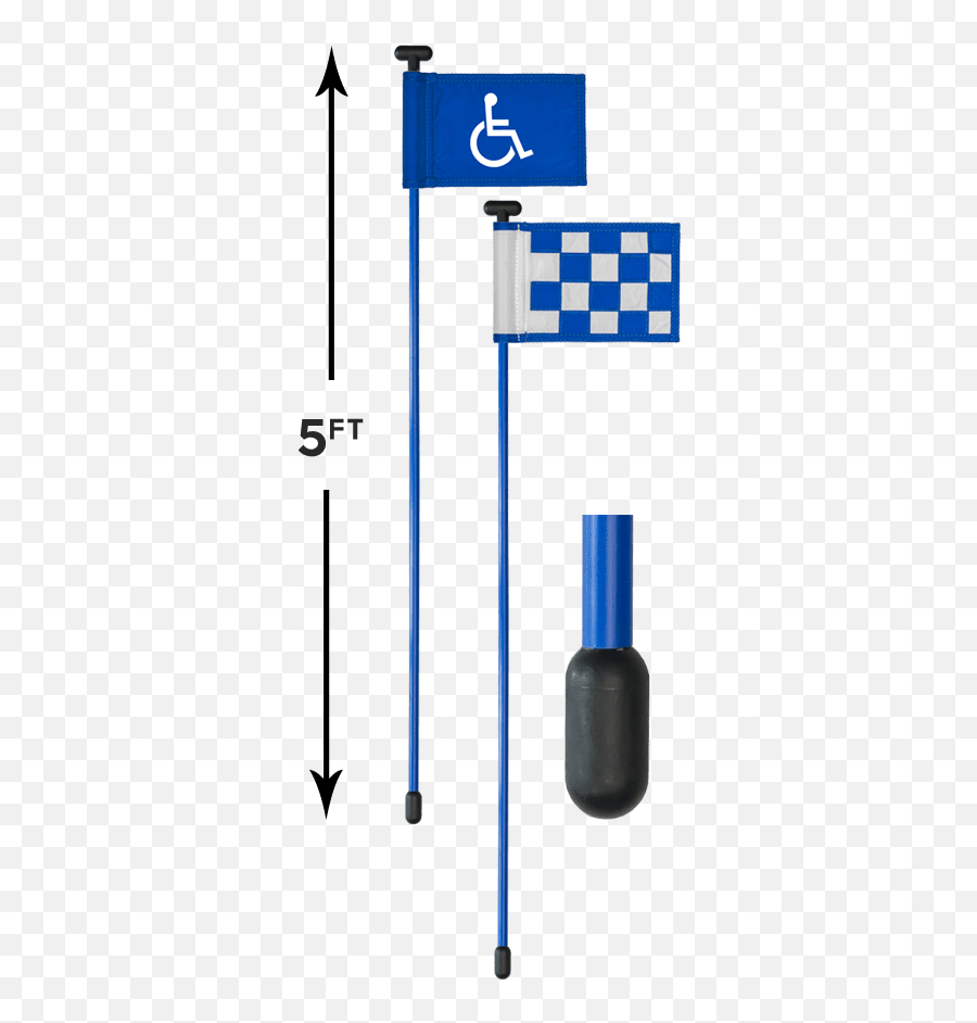 Golf Cart Bag Pole U0026 Flag - Majorelle Blue Png,Golf Flag Png