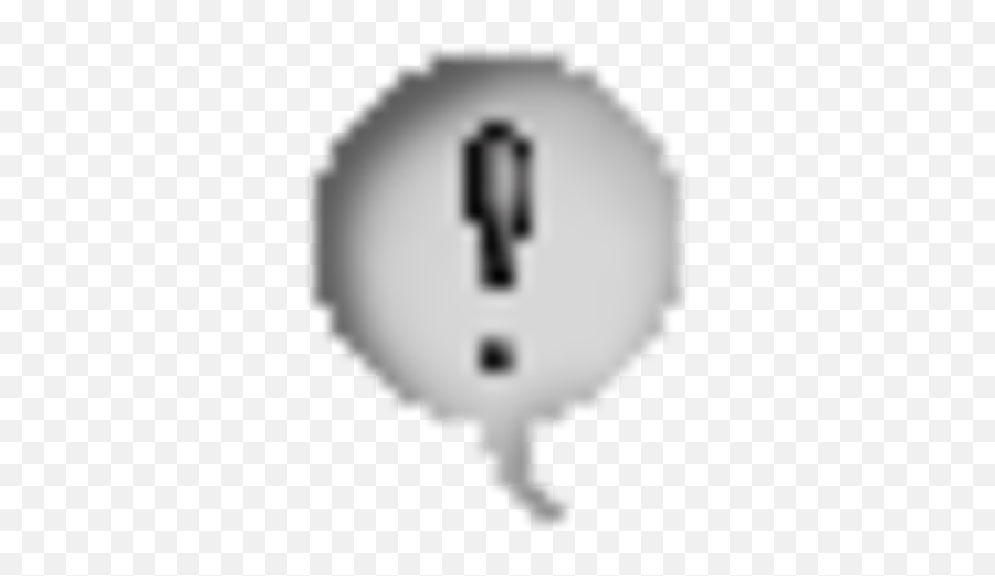 Exclamation Mark Mood Bubble Accessory Gaia Items Wiki - Monochrome Png,Red Exclamation Point Png