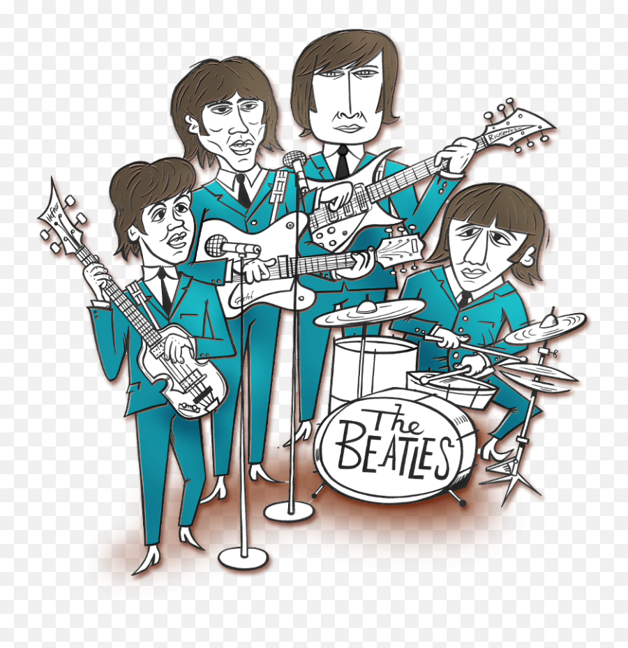 The Beatles First Five - Cartoon Png,The Beatles Png