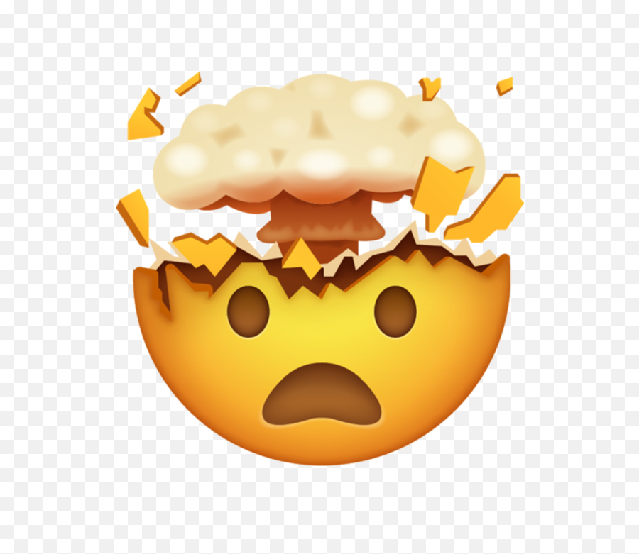 Exploding Face Emoji - Exploding Head Emoji Png,Bun Png