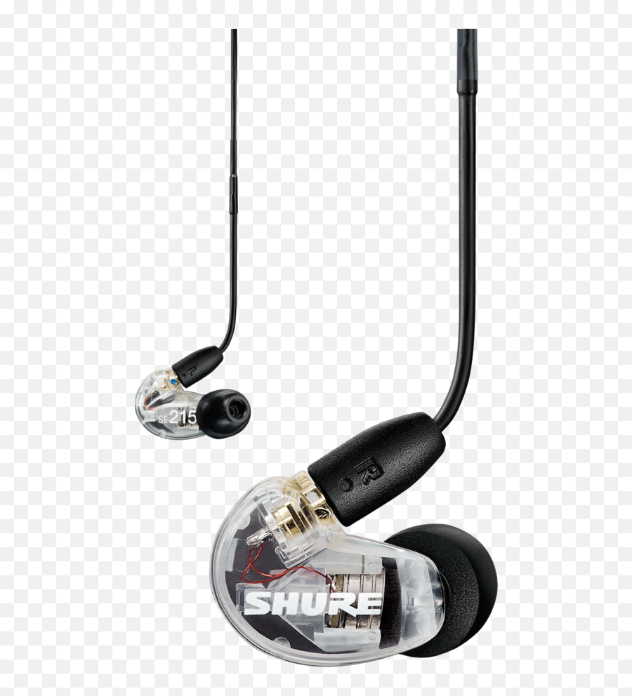 Shure - Se215bt2 Wireless Sound Isolating Earphones Clear Shure Se215 Png,Headphone Transparent