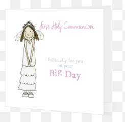 Communion Cards First Girl - Girly png