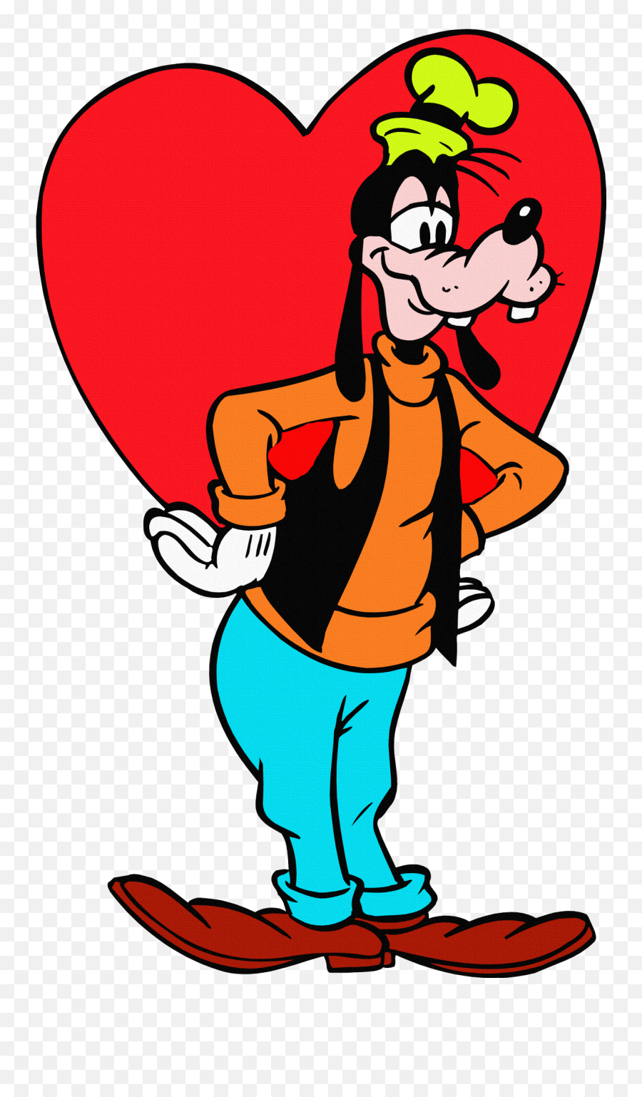 Goofy Chien Disney7 - Goofy Love Clipart Full Size Clipart Goofy And Mickey Drawing Png,Goofy Transparent
