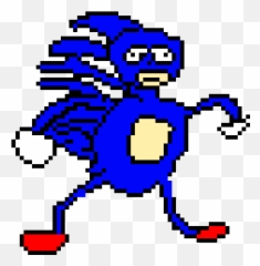 Sanic The Hedgehog Pixel Art Png Image - Sonic Gotta Go Fast Meme,Sanic Transparent