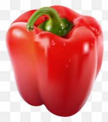 Transparent Red Pepper Png Clipart - Bell Background