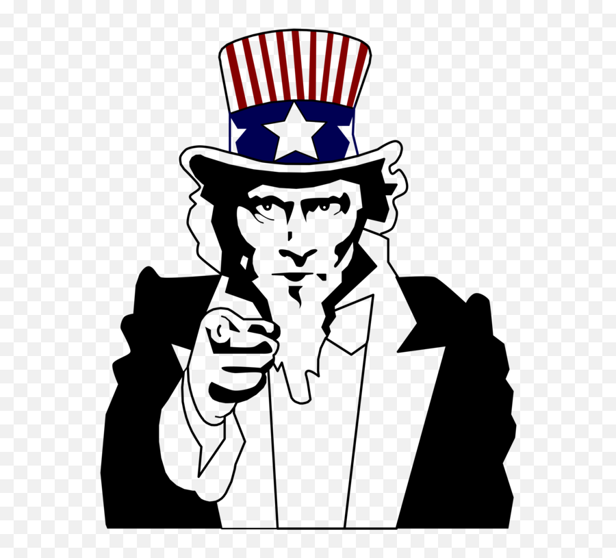 Human Behavior Male Art Png Clipart - We Want You Invisible Background,Uncle Sam Hat Png