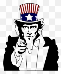 Human Behavior Male Art Png Clipart - We Want You Invisible Background,Uncle Sam Hat Png