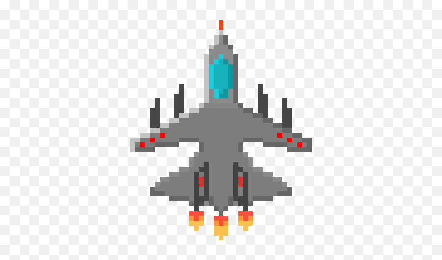 Fighter Jet - Pixel Art Png,Jet Png